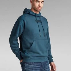 G-Star Hoodie - Mix Graphic - Midnight Blue - D20700