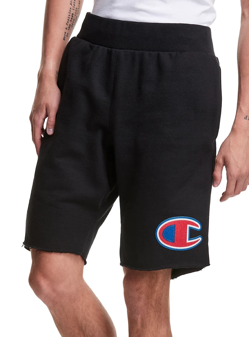 Champion Shorts - Reverse Wave Cut Off - Black Shop All 1 Champion Shorts - Reverse Wave Cut Off - Black Shop All