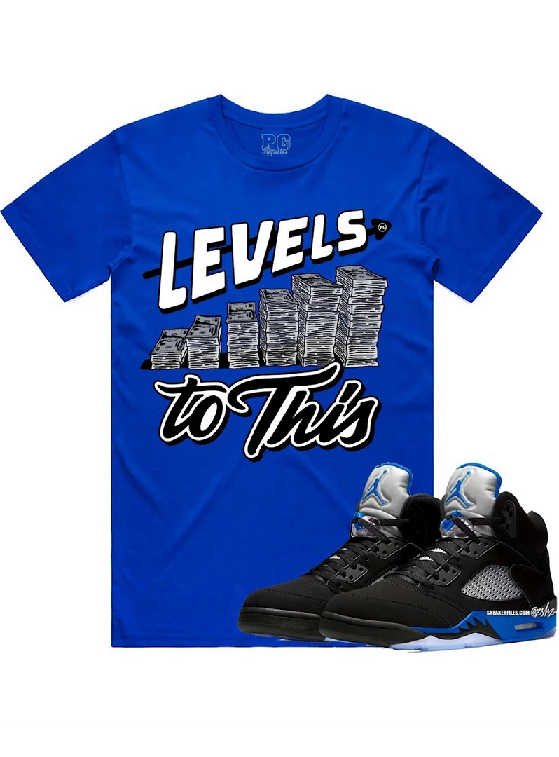 PG Apparel T-Shirt - Levels - Royal Blue 1 PG Apparel T-Shirt - Levels - Royal Blue