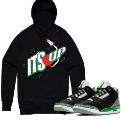PG Apparel Hoodie - It's Up - Black And Green