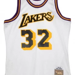 Shop All Mitchell & Ness Jersey - Los Angeles Lakers Magic Johnson - White - SMJYGS20069
