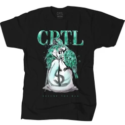 Shop All Capital Denim T-Shirt - Secure The Bag - Black - CPTLT17