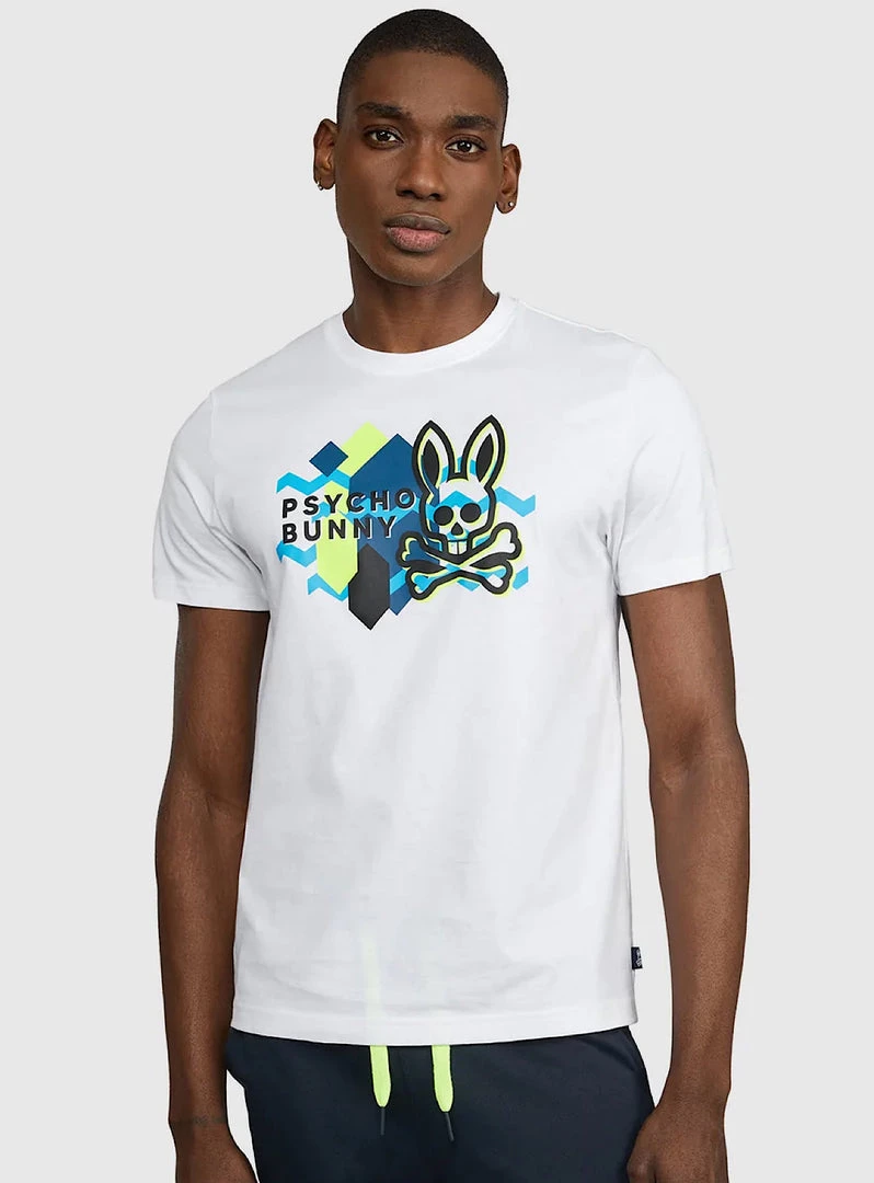 Psycho Bunny T-Shirt - Everett - White - SP22 - B6U328S1PC Shop All 2 Psycho Bunny T-Shirt - Everett - White - SP22 - B6U328S1PC Shop All