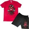 Rawyalty Short Set - Baby Devil - Red And Black Shop All