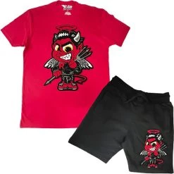 Rawyalty Short Set - Baby Devil - Red And Black Shop All