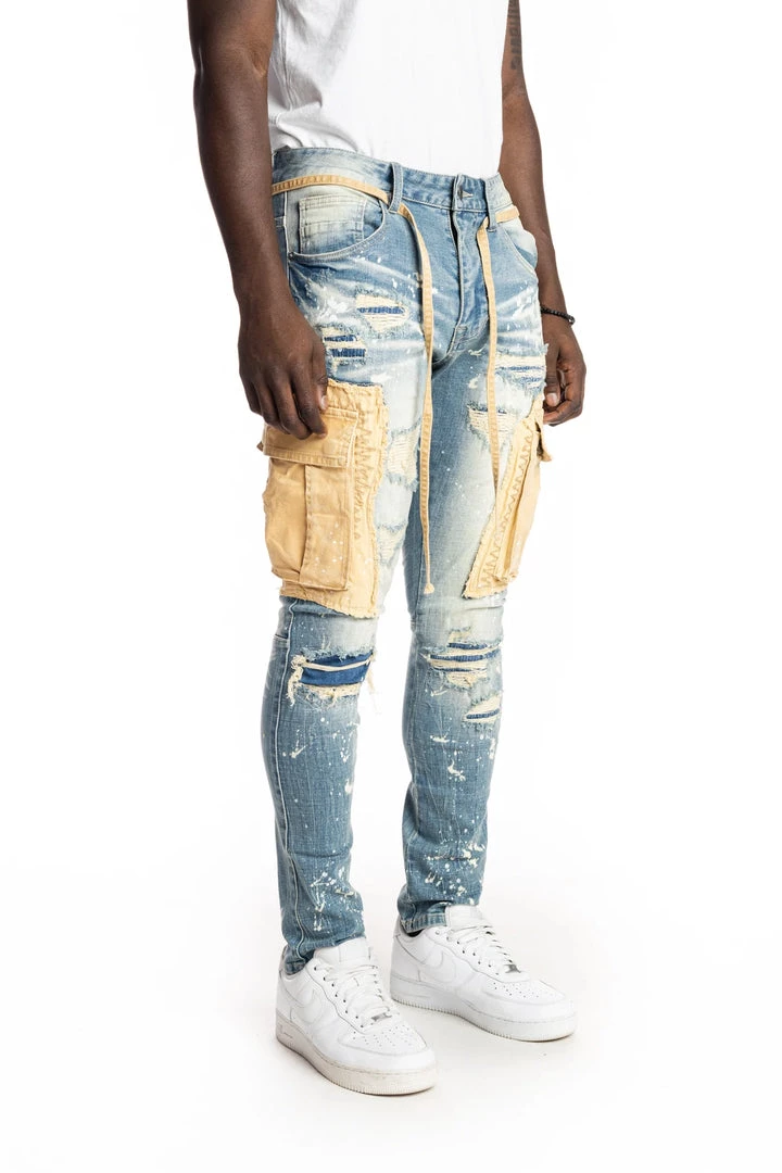 Shop All Smoke Rise Jeans - Cargo - Brighton Blue - JP22141 3 Shop All Smoke Rise Jeans - Cargo - Brighton Blue - JP22141