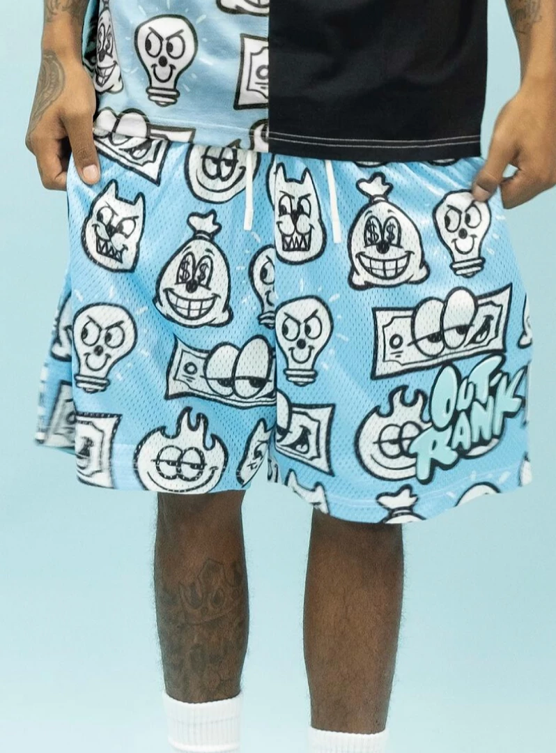 Shop All Outrank Shorts - Never Full - Pacific Blue - ORS054 1 Shop All Outrank Shorts - Never Full - Pacific Blue - ORS054