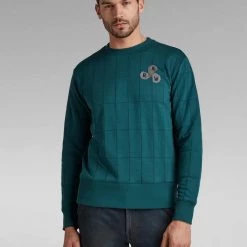 Shop All G-Star Sweater - Quilted - Bright Billet Green - D20693