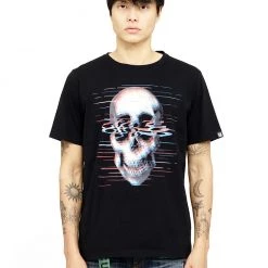 Cult Of Individuality T-Shirt - Static Noise - Black - 621B10-K37 Shop All