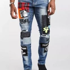 Shop All Smoke Rise Jeans - Patches - Belfast Blue - JP21730
