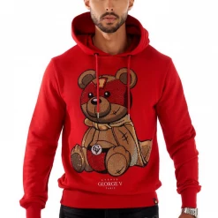 Shop All George V Hoodie - Super Bear - Red - GV2312