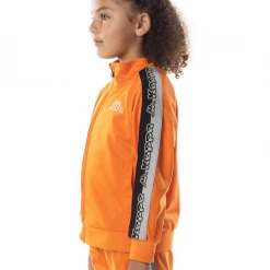 Kappa Kids Tracksuit - Logo Tape Dartem - Orange - 35184SW