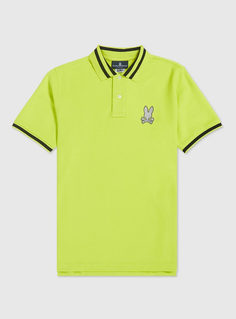 Psycho Bunny Polo - Rushup Polo - Safety Yellow - B6K194N1PC 1 Psycho Bunny Polo - Rushup Polo - Safety Yellow - B6K194N1PC