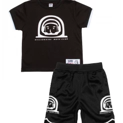 New Arrivals Billionaire Boys Club Kids Short Set - BB Fielder - Black - 823-3305