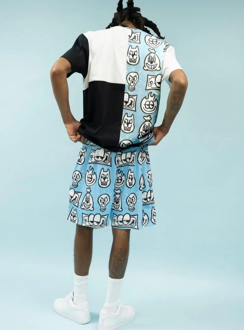 Shop All Outrank Shorts - Never Full - Pacific Blue - ORS054 2 Shop All Outrank Shorts - Never Full - Pacific Blue - ORS054