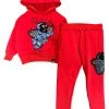 Majestik Kids Jogger Set - Fly High - Red - KD2123 Shop All