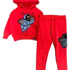 Majestik Kids Jogger Set - Fly High - Red - KD2123 Shop All