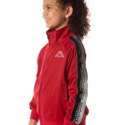 Kappa Kids Tracksuit - Logo Tape Dartem - Red Chily Pepper - 35184SW