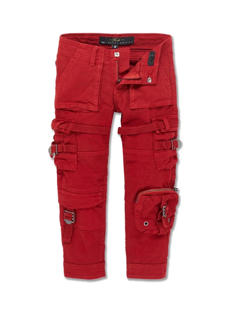 Shop All Jordan Craig Kids Jeans - Straps - Red - 5642MK 1 Shop All Jordan Craig Kids Jeans - Straps - Red - 5642MK