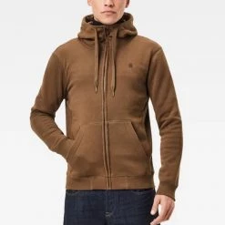 G-Star Hoodie - Premium Core Zip - Dark Olive - D16122 Shop All