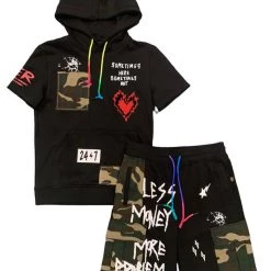 Shop All Kleep Short Set - Heavily Patched - Tarmac - KSF6770S