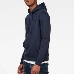 G-Star Hoodie - Premium Core - Sartho Blue - D16121