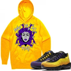 PG Apparel Hoodie - Medusa - Golden Yellow And Purple Shop All