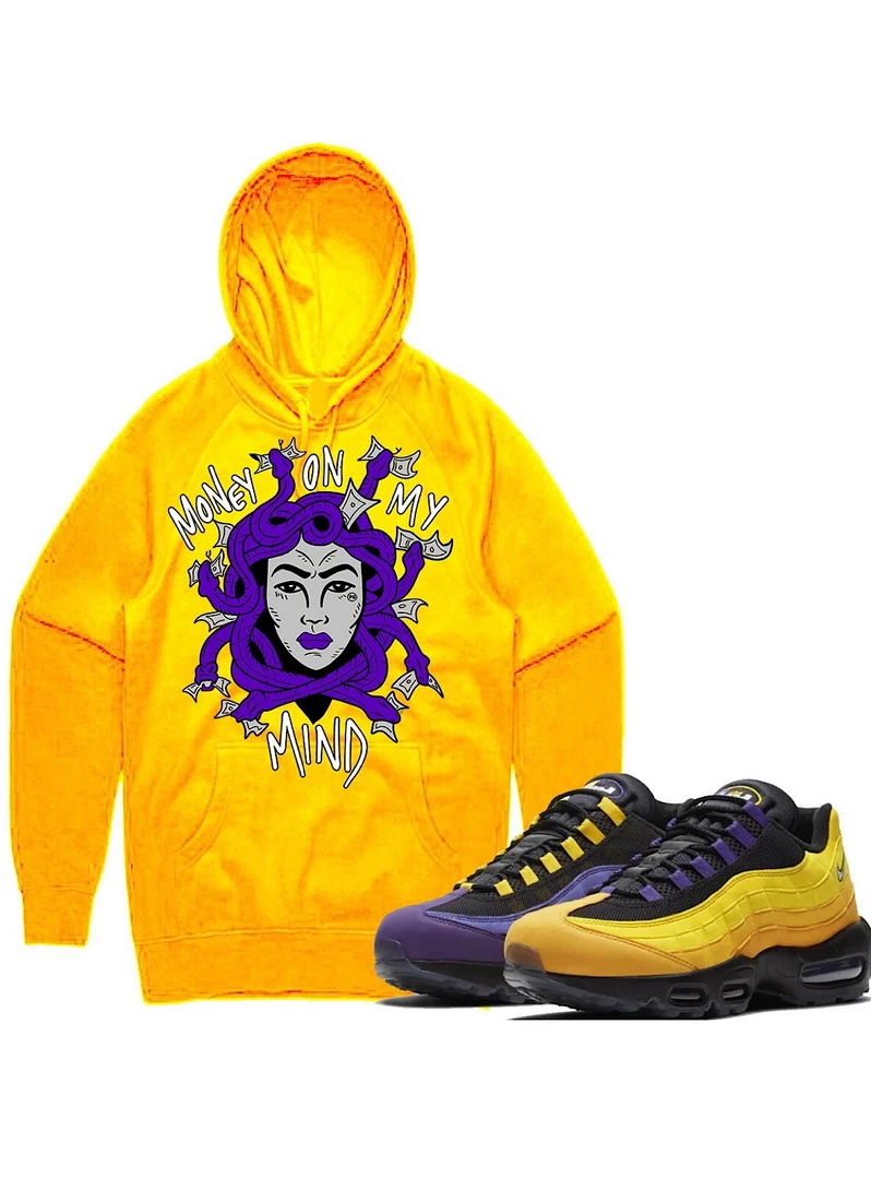 PG Apparel Hoodie - Medusa - Golden Yellow And Purple Shop All 1 PG Apparel Hoodie - Medusa - Golden Yellow And Purple Shop All