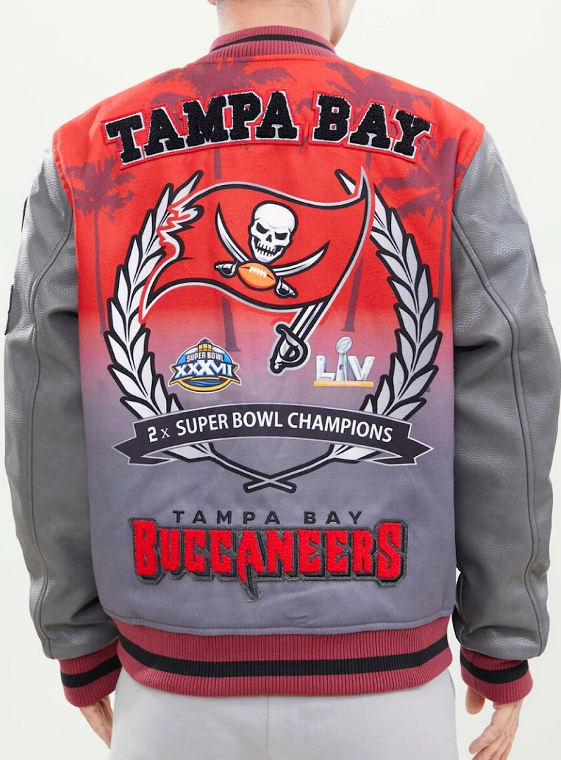 Pro Standard Jacket - Tampa Bay Buccaneers - Red And Grey - FTB640934 2 Pro Standard Jacket - Tampa Bay Buccaneers - Red And Grey - FTB640934
