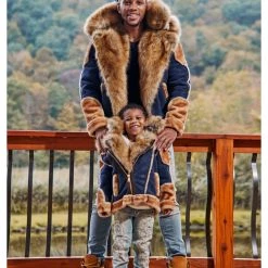 Jordan Craig Coat - Shearling - Navy - 91536 Shop All