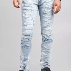 Smoke Rise Jeans - Paint - Montauk Blue - JP20731R