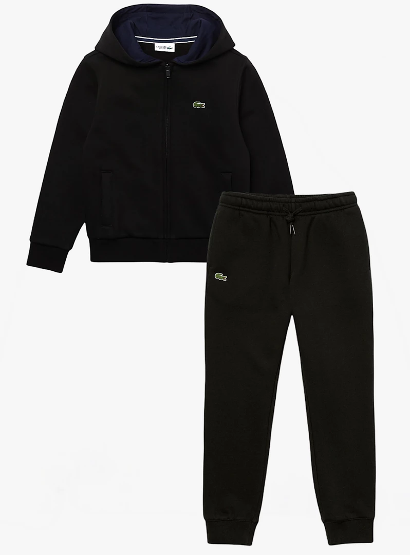Lacoste Kids Sweatsuit - Classic Logo - Black - SJ2903 Shop All 1 Lacoste Kids Sweatsuit - Classic Logo - Black - SJ2903 Shop All