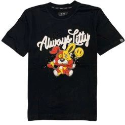 Shop All Ops Kids T-Shirt - Always Litty - Black And Red - OPS502K