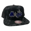 New Arrivals Mitchell & Ness Hat - NBA Marbled Snapback Magic - Black - MM20199