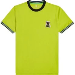 Psycho Bunny T-Shirt - Holloway Ringer - Safety Yellow - B6U171N1PC Shop All
