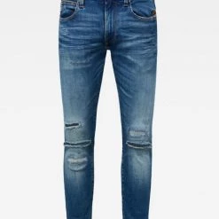 Shop All G-Star Jeans - Lancet Skinny - Faded Ripped Azurite - D17235-C295