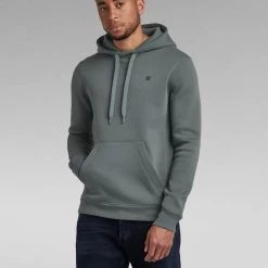 G-Star Hoodie - Premium Core - Graphite - D16121 Shop All