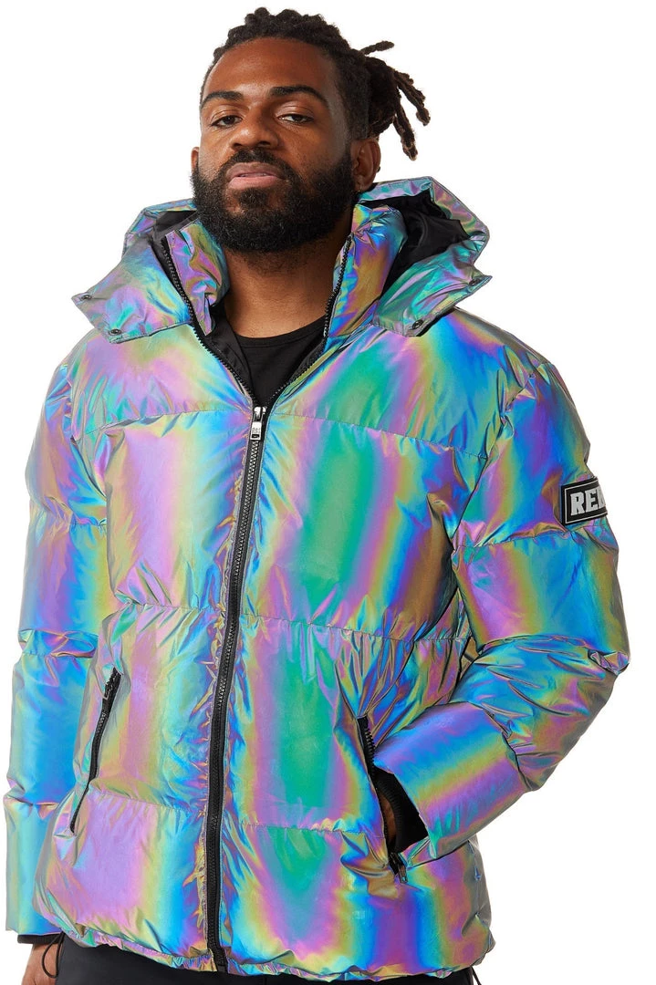 Rebel Minds Jacket - Puffer Coat - Reflective Dark Grey - 112-561 Shop All 1 Rebel Minds Jacket - Puffer Coat - Reflective Dark Grey - 112-561 Shop All