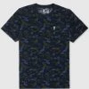 Psycho Bunny T-Shirt - Neon Camo - Olive - B6U117L1PC Shop All