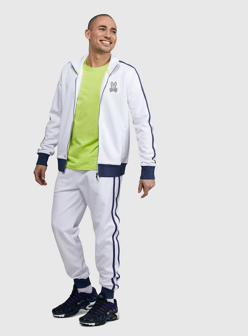 Psycho Bunny Tracksuit - Rushup - White - B6S208N1CP 1 Psycho Bunny Tracksuit - Rushup - White - B6S208N1CP
