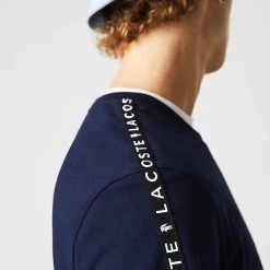 Lacoste T-Shirt - Stripe Cotton - Navy-423 - TH7079