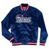 Mitchell & Ness Jacket - Satin Lightweight New England Patriots - Blue And Red - STJKMG18013