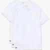 Lacoste T-Shirt - V-Neck Slim Fit 3-Pack - White - TH3374 Shop All