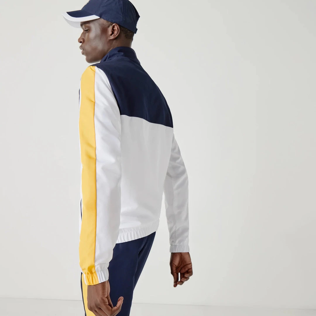 Lacoste Tracksuit - ColorBlocked - Navy With White And Yellow - WH2104 Shop All 3 Lacoste Tracksuit - ColorBlocked - Navy With White And Yellow - WH2104 Shop All