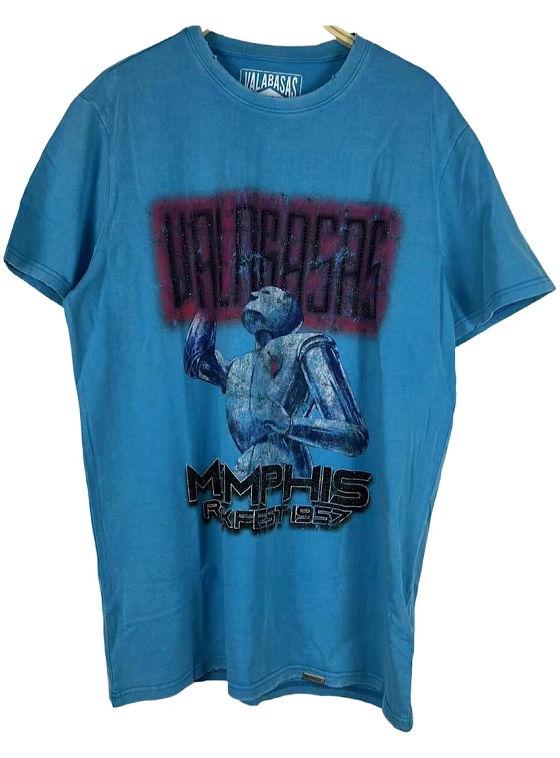 Shop All Valabasas T-Shirt - Memphis Fest - Washed Turquoise 1 Shop All Valabasas T-Shirt - Memphis Fest - Washed Turquoise