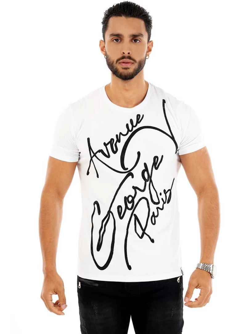 George V T-Shirt - Avenue George Paris - White - GV-2353 1 George V T-Shirt - Avenue George Paris - White - GV-2353