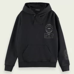 Shop All Scotch & Soda Hoodie - Flying Solo - Black - 163929