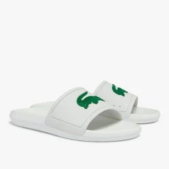 Shop All Lacoste Slides - Croco - White - 7-37CMA0018082