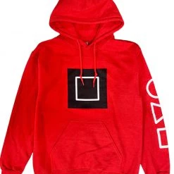 Clearance 3Forty Inc Hoodie - Square - Red