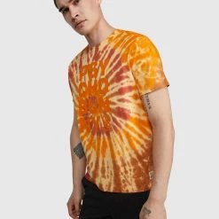 Psycho Bunny T-Shirt - Cranwich Tie Dye - Marigold - B6U288P1PC
